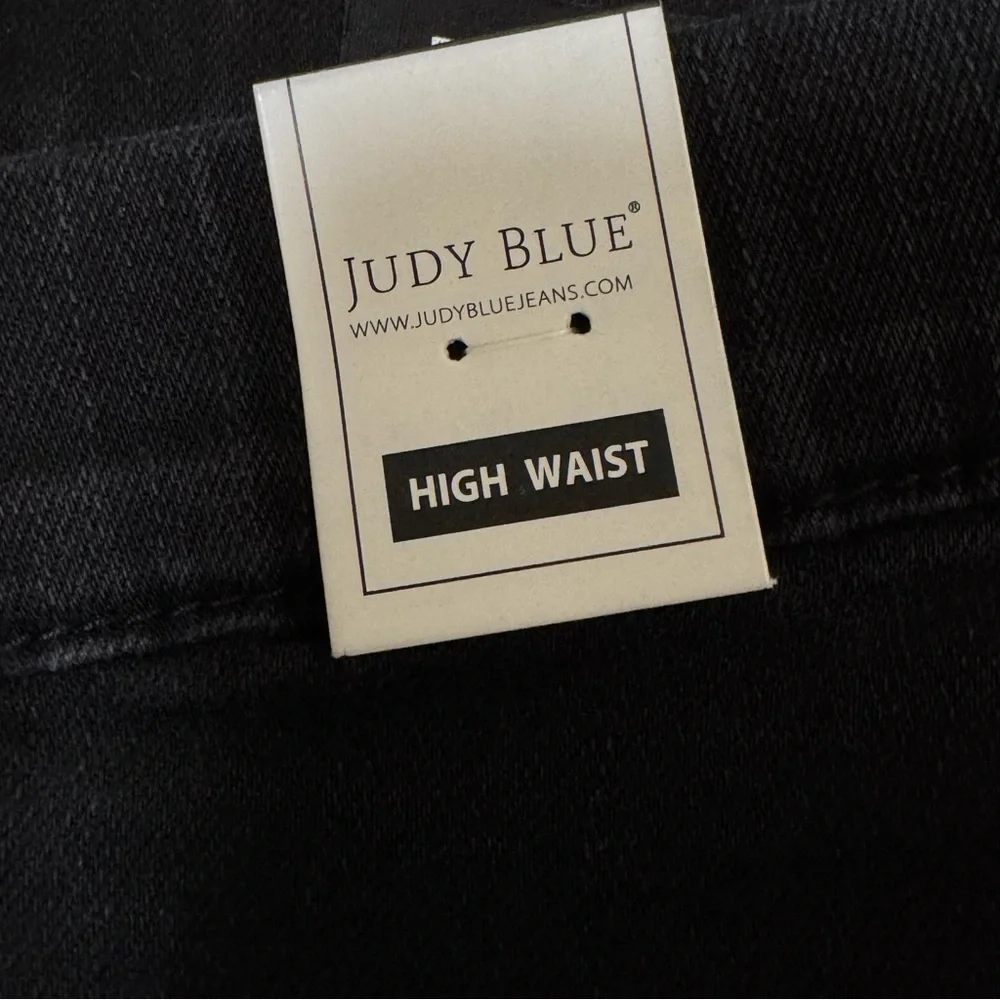 NEW JUDY BLUE pull on skinny jeans in black 5/27 high rise - Picture 7 of 11